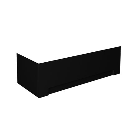 Besco UNI BLACK čelný panel k vani 140 cm