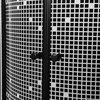 Novoterm PIXEL BLACK štvrť-kruhový sprchový kút s vaničkou 90 x 90 x 199 cm
