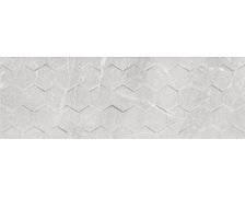 Ceramika Konskie Malaga white hexagon lesklý obklad, rektifikovaný 25 x 75 cm
