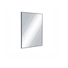 Excellent KUADRO obdĺžnikové zrkadlo ráme 80 x 60 cm, čierne DOEX.KU080.060.BL