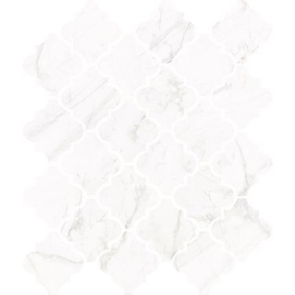 Nowa Gala Frost White FW 01 M-a arabeska gres rektifikovaná mozaika lesklá 29 x 35 cm