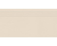 Tubadzin Industrio ivory rektifikovaná schodnica matná 29,6 x 59,8 cm
