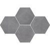 Ceramika Color STARK Hexagon pure grey rektifikovaná mozaika 28,3 x 40,8 cm