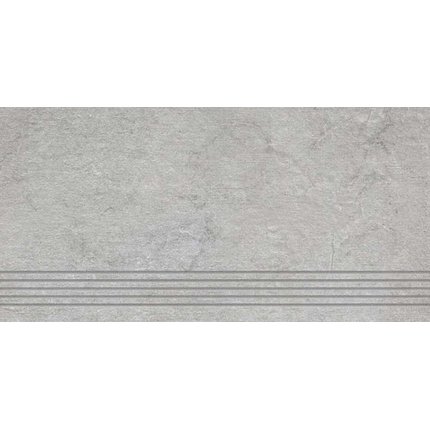 Ceramika Gres Estile ETL 12 sivá gres rektifikovaná schodnica matná 29,7 x 59,7 cm
