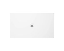 Polimat FRESCO obdĺžniková sprchová vanička minerálny kompozit 100 x 120 x 2,5 cm, biela matná 00460
