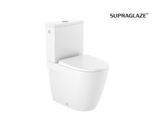 Roca ONA Compakt WC kombi 37 x 78,5 cm RimFree, biela SUPRAGLAZE®, prívod vody zo spodu A342688S00+A341681000