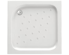 Deante FUNKIA štvorcová sprchová vanička 80 x 16 cm biela KTC_042B