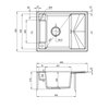 DEANTE MAGNETIC granitový drez 64 x 50 cm, antracit metalik ZRM_T11A