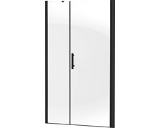 DEANTE MOON sprchové dvere 120 x 200 cm, sklo číre, profil nero KTM_N14P