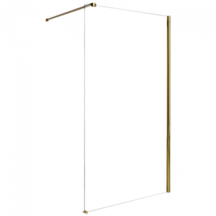 Rea AERO GOLD sprchová zástena 120 x 195 cm sklo číre K8443