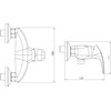 Novaservis METALIA 57 sprchová vodovodná batéria s príslušenstvom 150 mm, chróm 57060,0