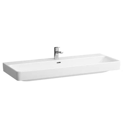 LAUFEN PRO S nábytkové keramické umývadlo, s 2 otvormi pre 2 batérie 120 x 46 cm biele H8149650001071