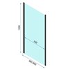 Rea RAPID SWING sprchový kút 70 x 90 x 195 cm sklo číre K6422-K6407