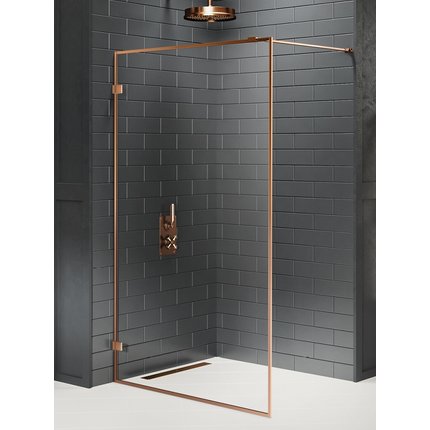 New Trendy Avexa Brushed Copper sprchová stena 140 x 200 cm EXK-4324