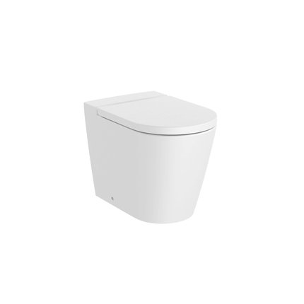 Roca INSPIRA Round WC misa stojatá RimFree 56 x 37 cm, biela matná A347526620