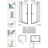 Radaway Essenza Gold DWJ sprchové dvere 80 x 200 cm 1385012-09-01L