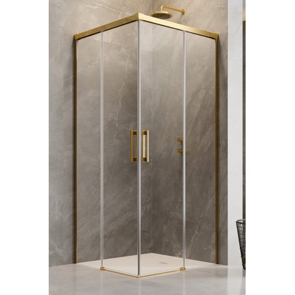 Radaway IDEA GOLD KDD štvorcový sprchový kút 70 x 70 x 205 cm 387065-09-01L+387065-09-01R