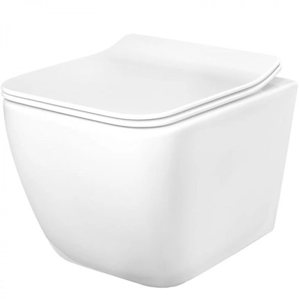 Rea MARTIN WC misa závesná RimFree 51x36,5 cm so sedátkom voľne-padajúcim C8006