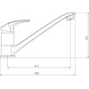 Novaservis METALIA 57 ECO drezová vodovodná batéria, chróm 57091,0E