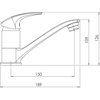 Novaservis METALIA 57 ECO drezová vodovodná batéria, chróm 57096,0E