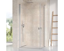 Ravak Chrome CRV1+CRV1 sprchový kút 80 x 80 x 195 cm, 2x-1QV40U01Z1