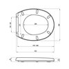 Roca Madalena WC sedátko voľne padajúce, duroplast WM861MD2Z000SF1