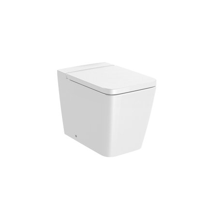 Roca INSPIRA Square WC misa stojatá RimFree 56 x 36 cm, biela lesklá A347537000