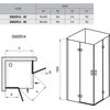 Ravak SmartLine SMSRV4 sprchový kút 80 x 80 x 190 cm 1SV44A00Z1