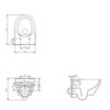 Cersanit CREA WC misa závesná oválna CleanOn K114-015