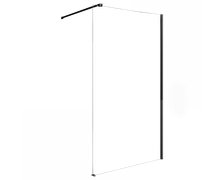 Rea AERO BLACK MAT sprchová zástena 90 x 195 cm sklo číre K7581