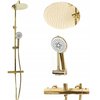 Rea VINCENT LIGHT GOLD sprchový set s termostatickou batériou P8005