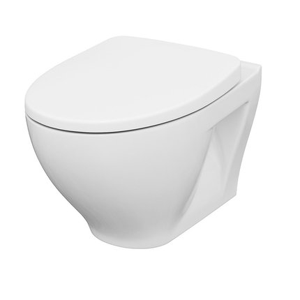 Cersanit MODUO WC misa závesná 52,5 x 35,5 RimFree so sedátkom K701-262