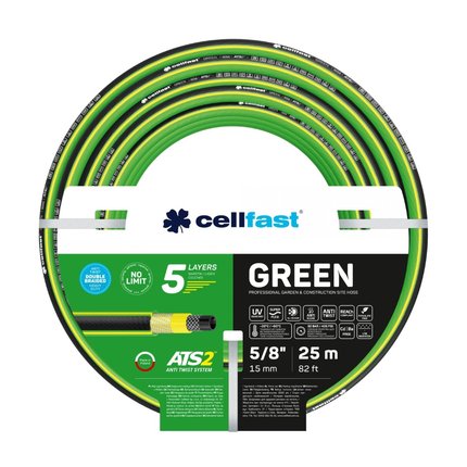 CELLFAST záhradná hadica GREEN ATS2™ 5/8" 25m