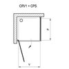 Ravak Chrome CRV1+CPS sprchový kút 80 x 80 x 195 cm, 1QV40101Z1+9QV40100Z1