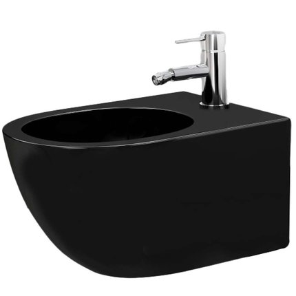 Rea CARLO MINI BLACK MAT  bidet závesný 49 x 37 cm C9901