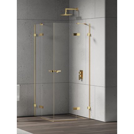 New Trendy EVENTA GOLD SHINE štvorcový sprchový kút 80 x 80 x 200 cm EXK-4749