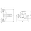 Novaservis METALIA 57 vaňová vodovodná batéria bez príslušenstva 150 mm, chróm 57020/1,0