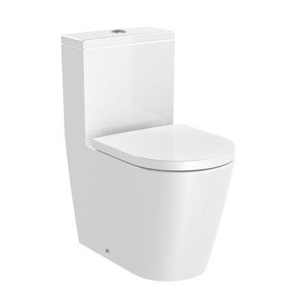 Roca INSPIRA ROUND WC kombi 37,5 x 60 cm RimFree, A342529000+A341520000