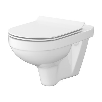 Cersanit ZIP B472 WC závesná misa RimFree 52,5 x 36 cm so sedátkom S701-567