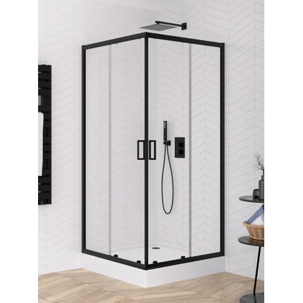 New Trendy SUVIA BLACK štvorcový sprchový kút 80 x 80 x 185 cm K-3564