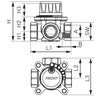 Ferro 3-cestný zmiešavací ventil 1 1/4", ZMV33