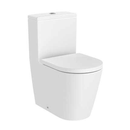 Roca INSPIRA ROUND WC kombi 37,5 x 60 cm RimFree, A342529620+A341520620