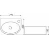 Novoterm keramické umývadlo pultové 34 x 26 cm KR 601