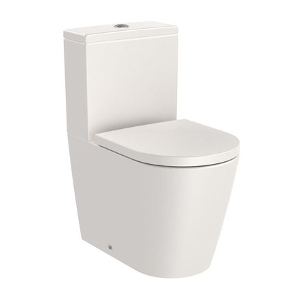 Roca INSPIRA ROUND WC kombi 37,5 x 60 cm RimFree, A342529650+A341520650