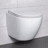 Novoterm Delos WC misa závesná RimFree 48,5 x 37 cm  s voľne padajúcim sedátkom