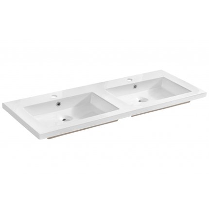 Comad Spirit keramické dvojumývadlo, white 121 x 46 cm UM-8070-120D