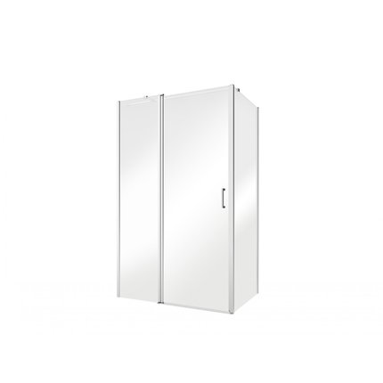 BESCO EXO-C obdĺžnikový sprchový kút 120 x 80 x 190 cm sklo číre, profil chróm