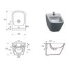 Cersanit CITY SQUARE závesný bidet 51 x 36 cm K35-045