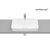 Roca INSPIRA Square FINECERAMIC ® zápustné umývadlo 55 x 37 cm, biele SUPRAGLAZE® A327534S00