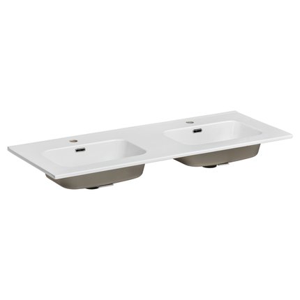 Comad Go 120D-8095 keramické dvojumývadlo, white 121 x 46 cm